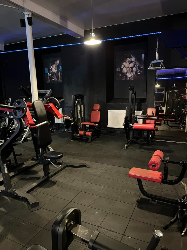 Resistance machines including chest press at Big Dragons Gym